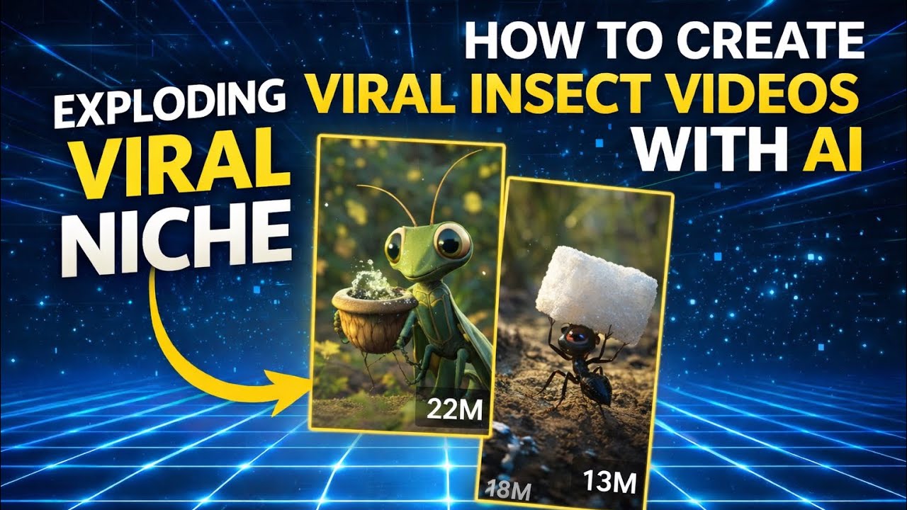 How to Create Viral Videos with AI (Insect Niche Tutorial)