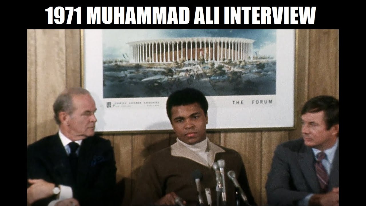 Jan. 1971 Ali / Frazier Pre Fight Film Interview at The Fabulous Forum