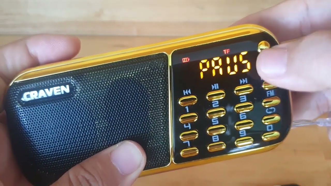 Hướng dẫn chi tiết cách sử dụng loa đài CRAVEN CR-853 loại 3 pin SIÊU BỀN