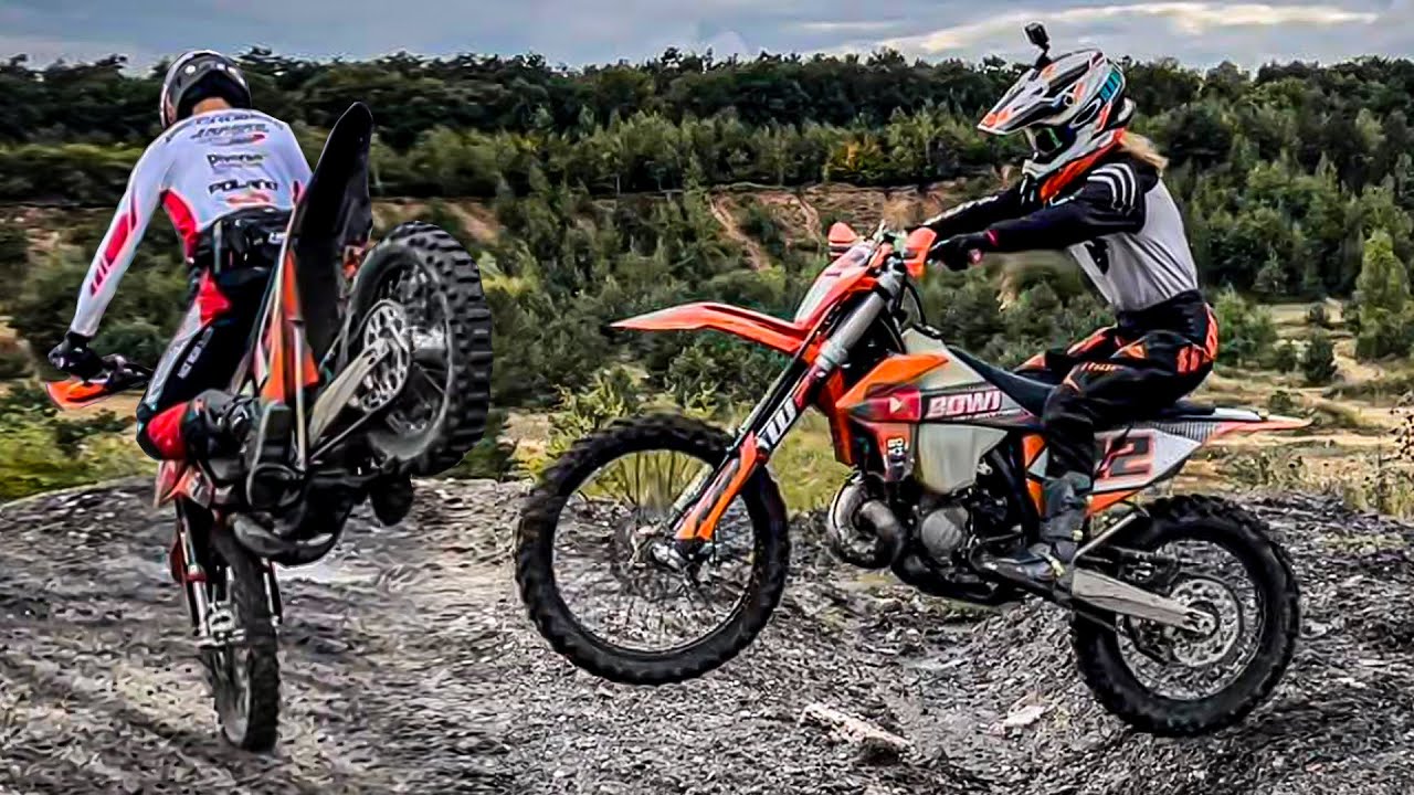 KTM EXC 150 TPI NA PODJAZDACH PIASKOWYCH | wielkie zakupy do motocykla