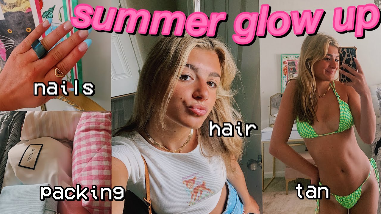 GLOW UP WITH ME FOR SUMMER + my trip!💘🌊