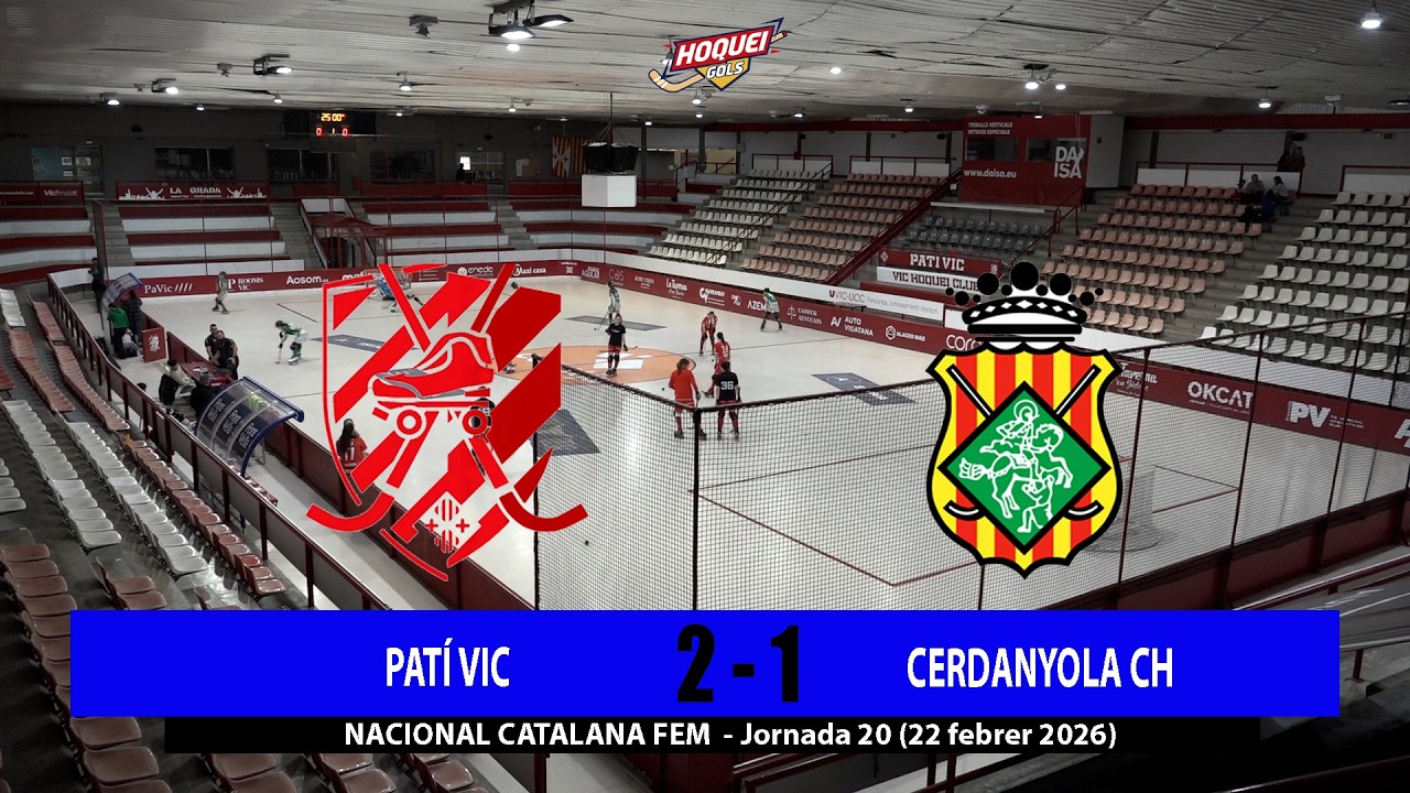 Resum PATÍ VIC 2 - 1 CERDANYOLA CH (22 febrer 2026)