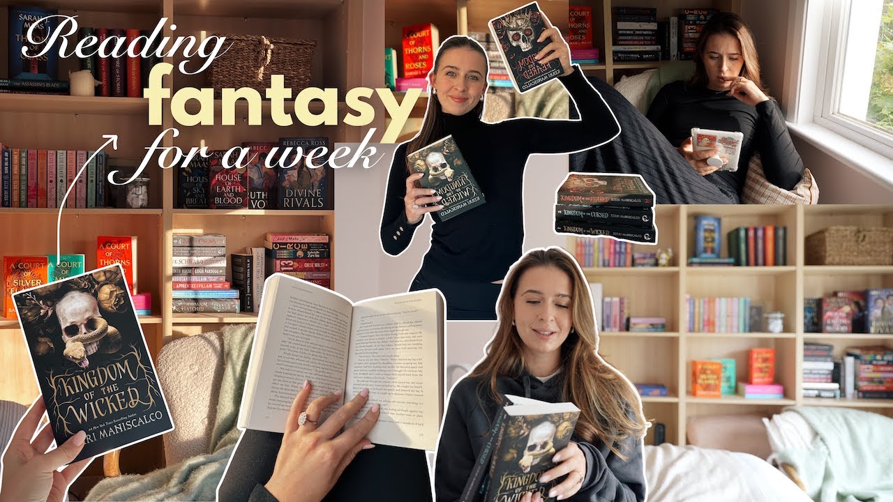 reading fantasy books for a week! ✨ spoiler free reading vlog