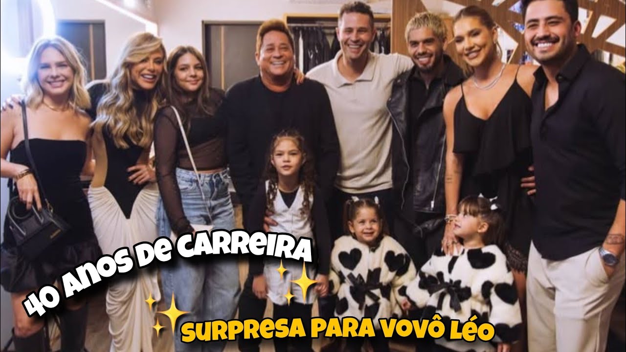 Cantor Leonardo comemora 40 anos de carreira com gravação de DVD ao lado da família
