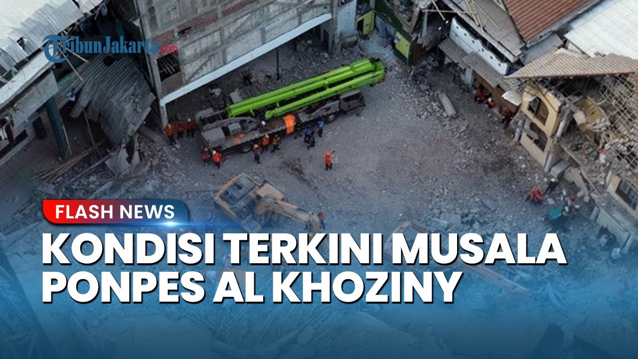 Begini Kondisi Terkini Ambruknya Musala Ponpes Al Khoziny, Tak Ada Lagi Puing-puing