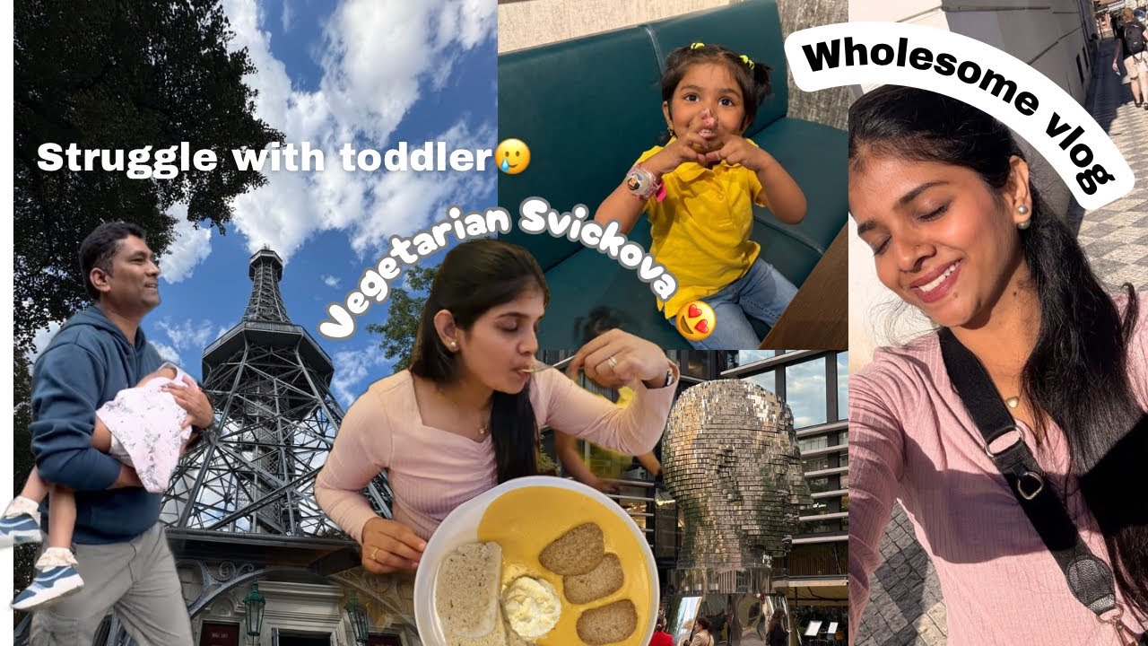Trying Czech Food as a Vegetarian 🇨🇿| Travelling Europe With A Toddler 😥