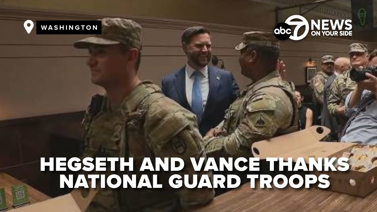 LIVE: VP Vance and Pete Hegseth meet with National Guard troops at DC's Union Station