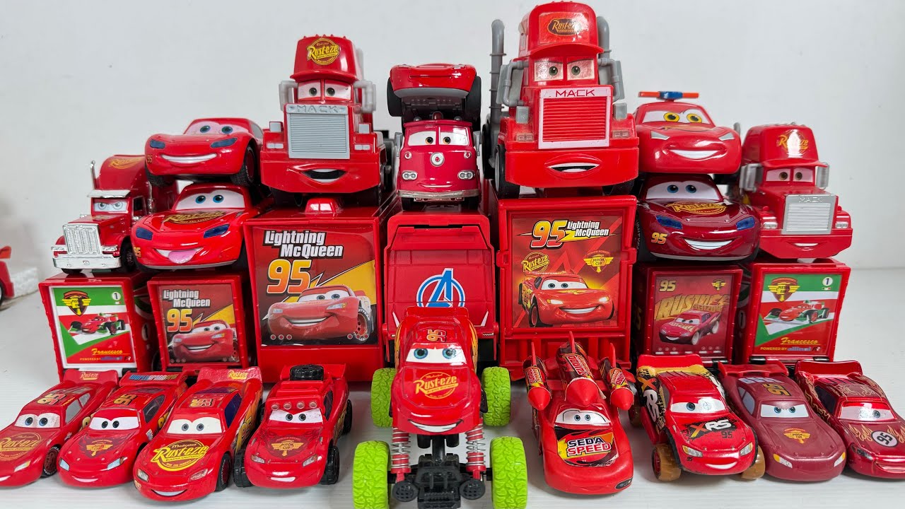 Disney Pixar Cars Unboxing Review | Full Lightning McQueen, Tow Mater, Doc Hudson, Sally, Mack