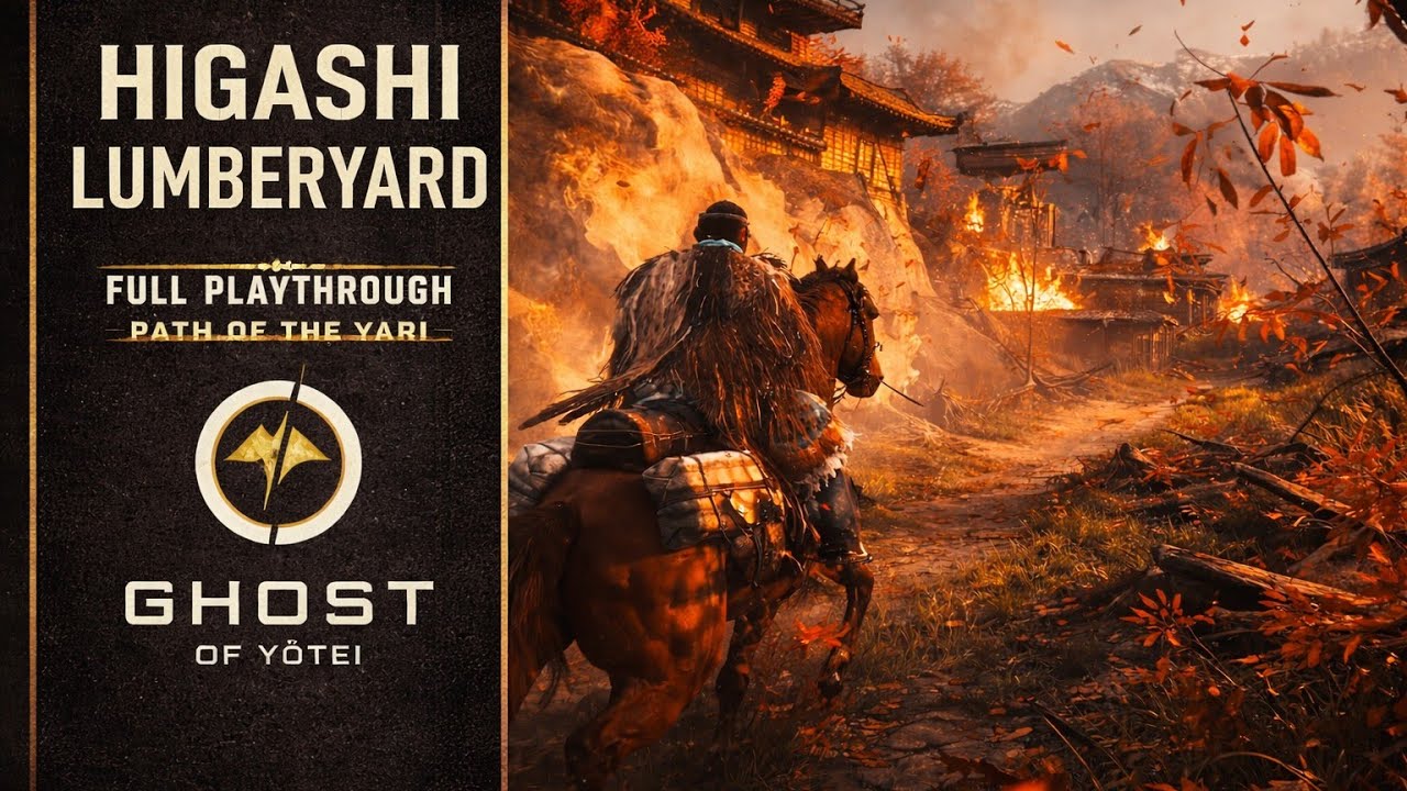 Higashi Lumberyard Liberation | Path of the Yari (Stealth•Combat) - Ghost of Yōtei