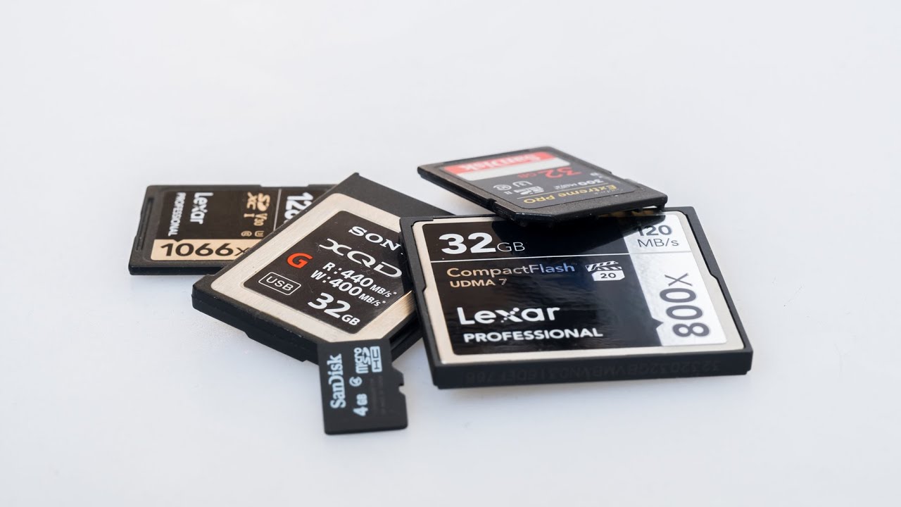 Quelles cartes mémoire ne pas utiliser ?!?