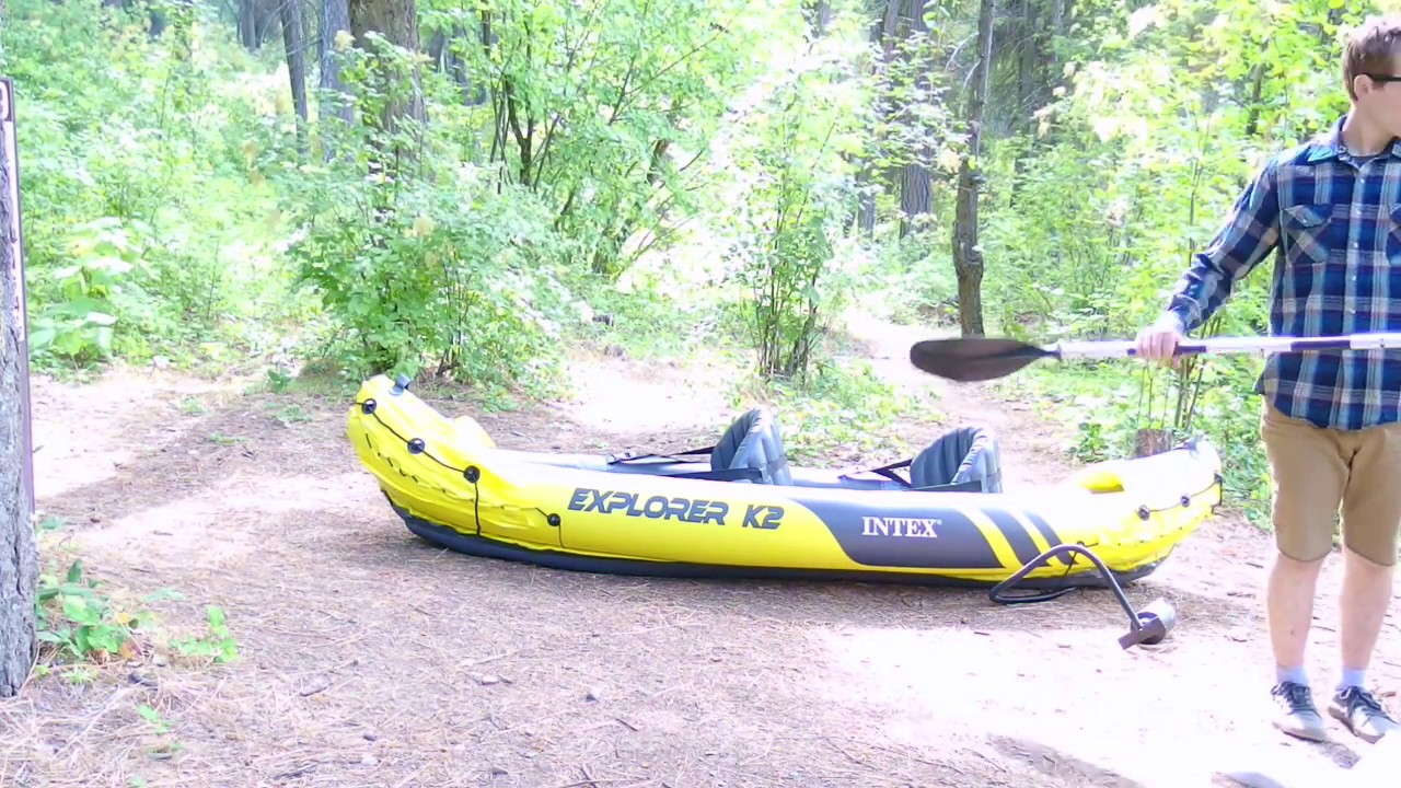 Intex Explorer K2 Kayak set up and demo