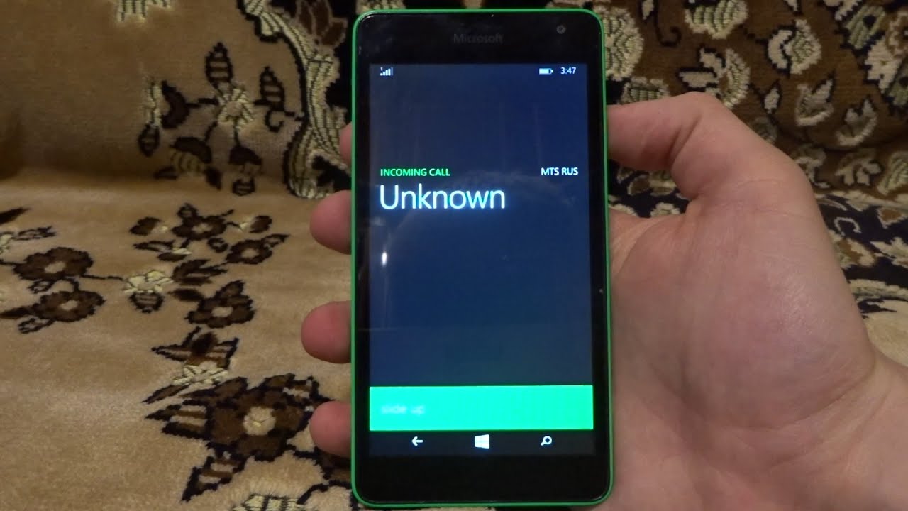 Microsoft Lumia 535 incoming call in 2022