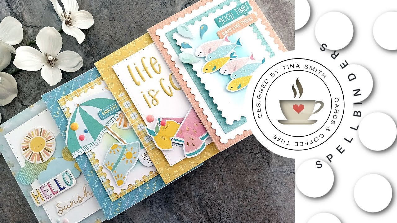 Patterned Paper Ideas with the Spellbinders Quick & Easy Card Kit for July 2023
