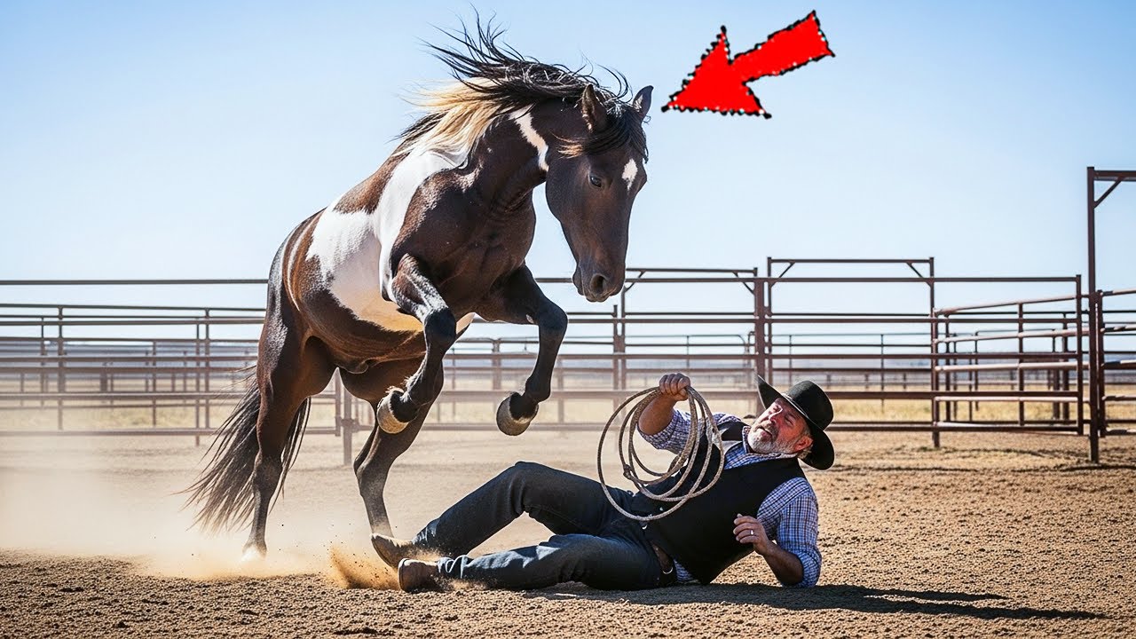 A Ranch Owner Screams for Help with a Wild Horse—Rescue Comes from the Last Person He Expected