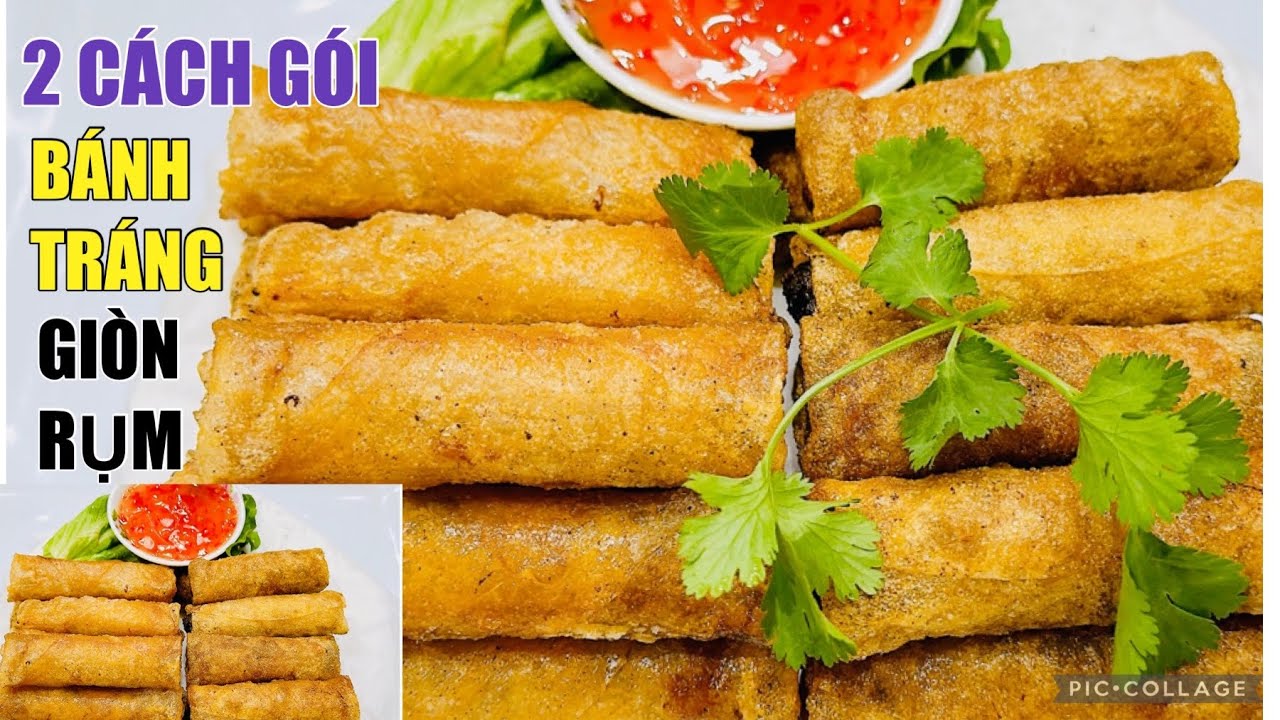 CHả GIÒ 2 cách gói chả giò BÁNH TRÁNG giòn tan để cả ngày vẫn giòn rụm/ KHÔNG DÙNG GIẤM, không chanh