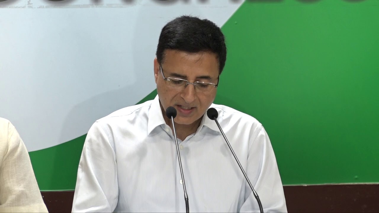AICC Press briefing by Randeep Surjewala on former President Pranab Mukherjee's speech at RSS HQ