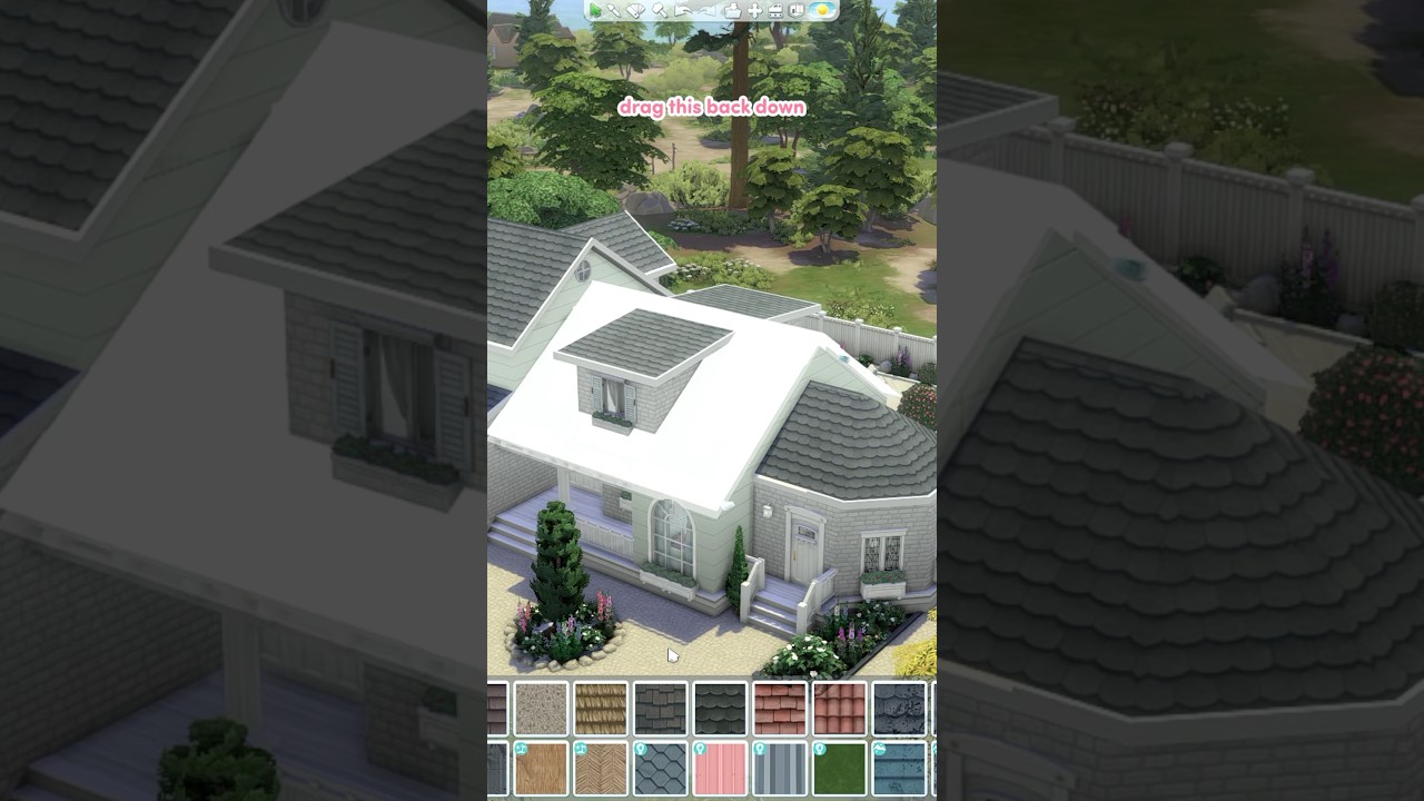 why I use so many roof pieces | sims 4 roofing tips/tricks😌 