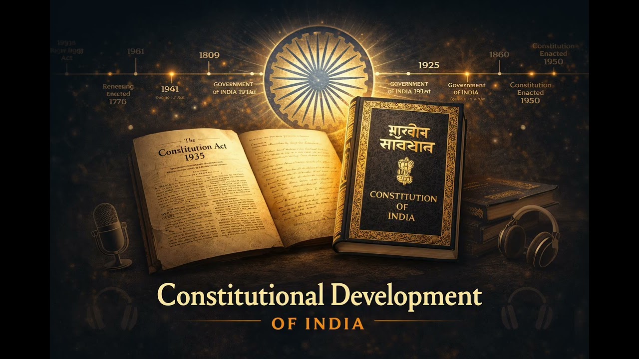 संवैधानिक विकास complete | 1773 se 1950 तक के सभी act | constitutional devlopment|  #upsc #polity 
