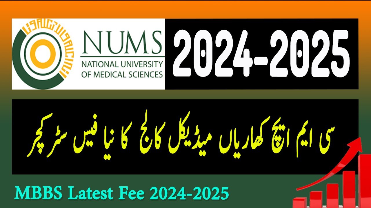 CMH Medical College Fee Structure 2024-2025 | NUMS Colleges Fee | NUMS Admissions 2024 | Latest Fee