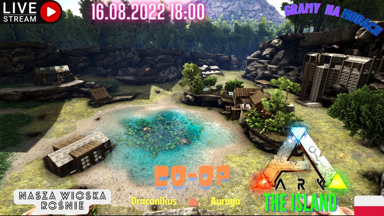 🔴Zagrajmy w: Ark Survival Evolved 🦕 [CO-OP] z Aurayą. Rex na radarze. Nowe budynki & stworki