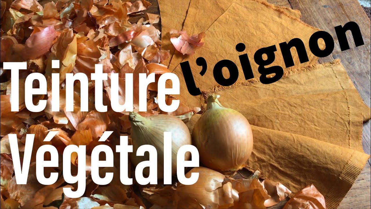 teinture textile aux pelures d'oignons