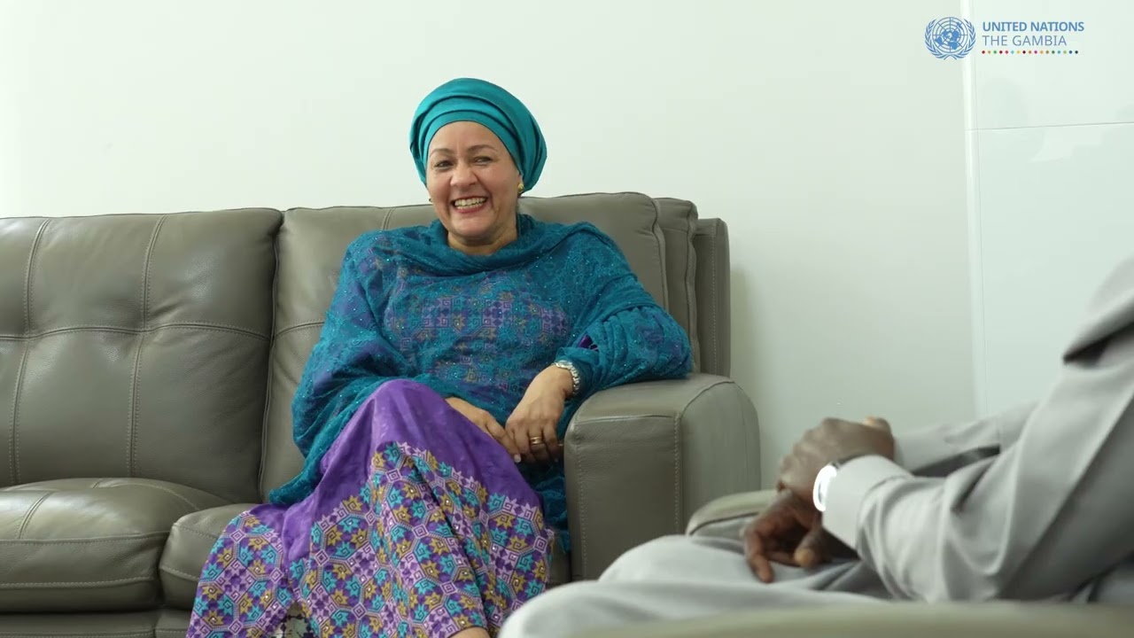 Amina J. Mohammed, Deputy Secretary-General of the United Nations GAMBIA VISIT