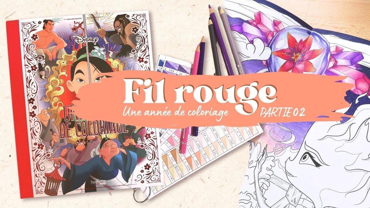 Fil rouge coloriage PARTIE 02 - effet cristaux et bulle de verre!
