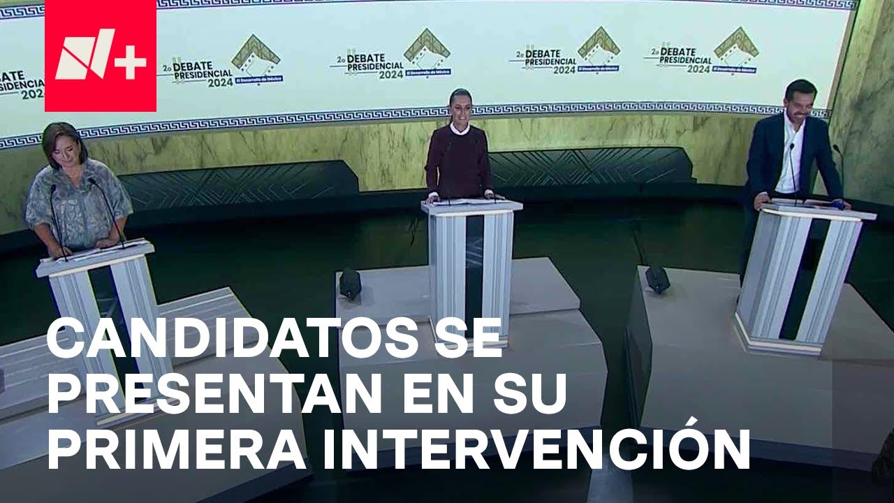 Así se presentaron los candidatos Presidenciales en el Segundo Debate 2024