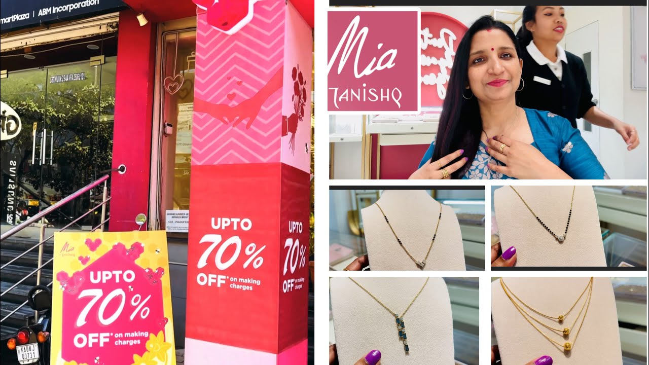 Mia By tanishq 🤩Diamond Mangalsutra & Necklace designs with Price | 9kt Gold Necklace designs 