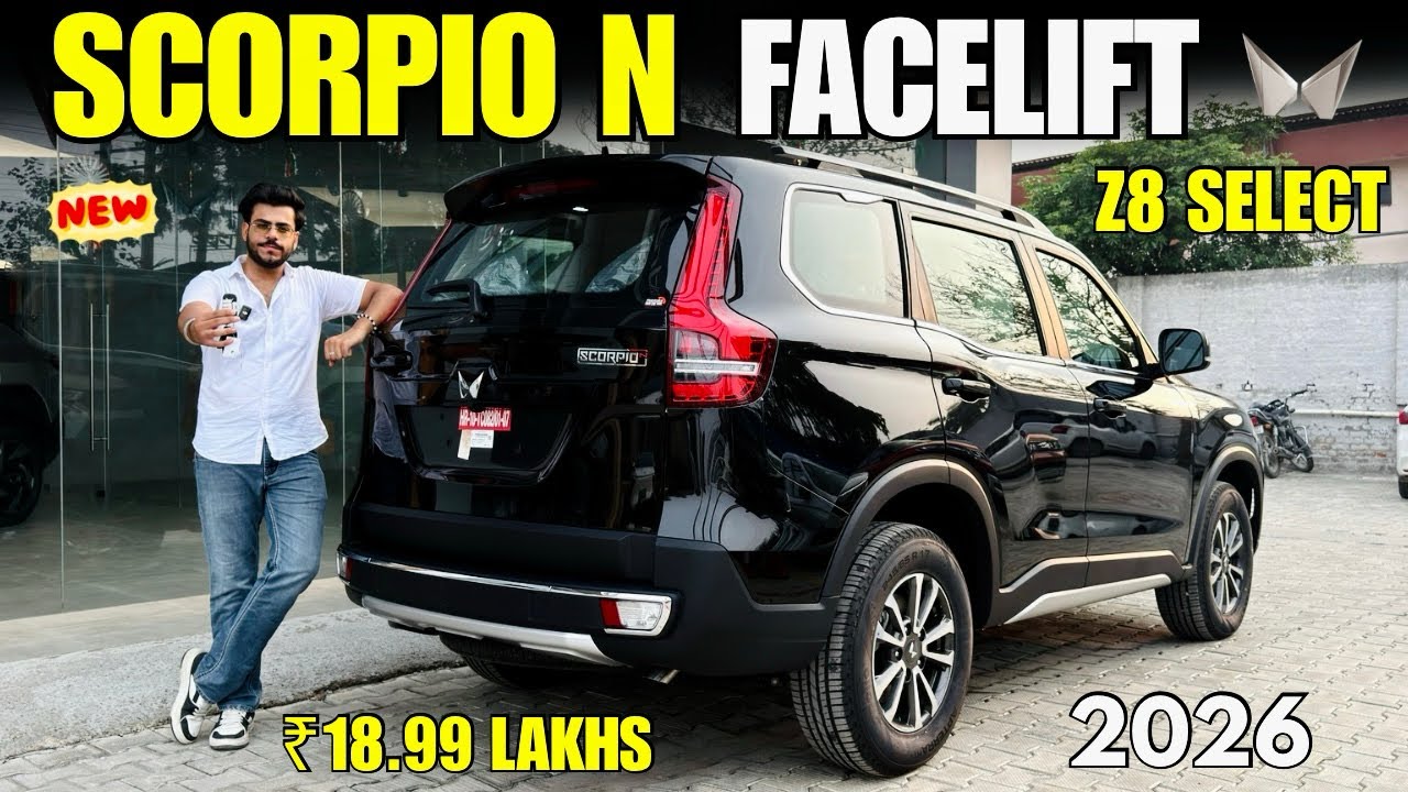 Mahindra Scorpio N Facelift 2026 Detailed Review ✅ Scorpio N Z8 Select Diesel MT Price & Feature