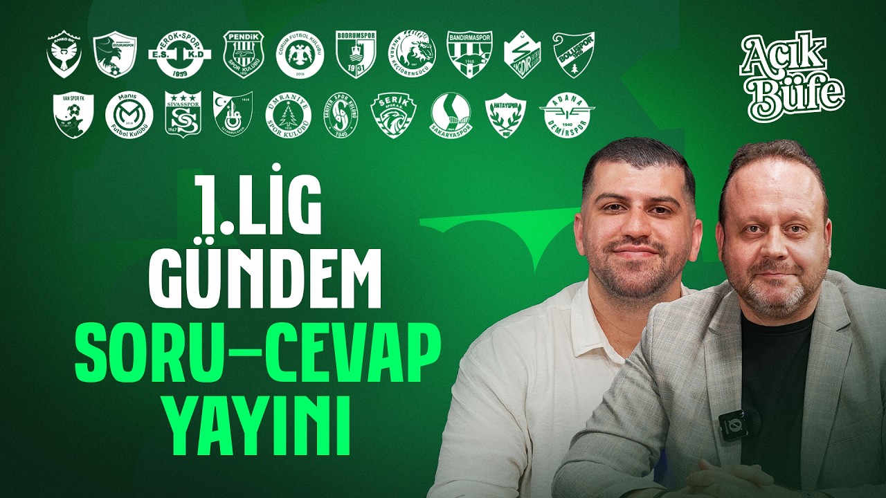 CANLI | 1. Lig Özel Soru-Cevap Yayını | Nazım Türknas, Serhat Hergüner