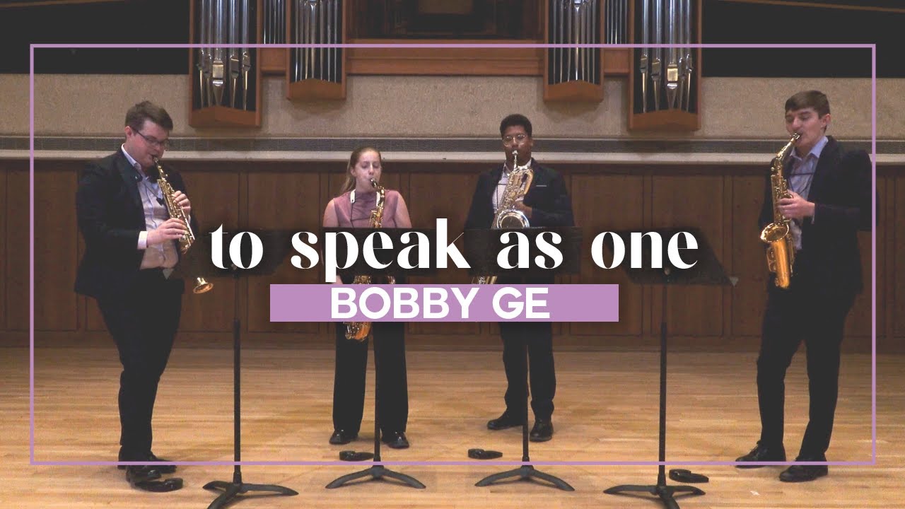 To Speak As One | Bobby Ge