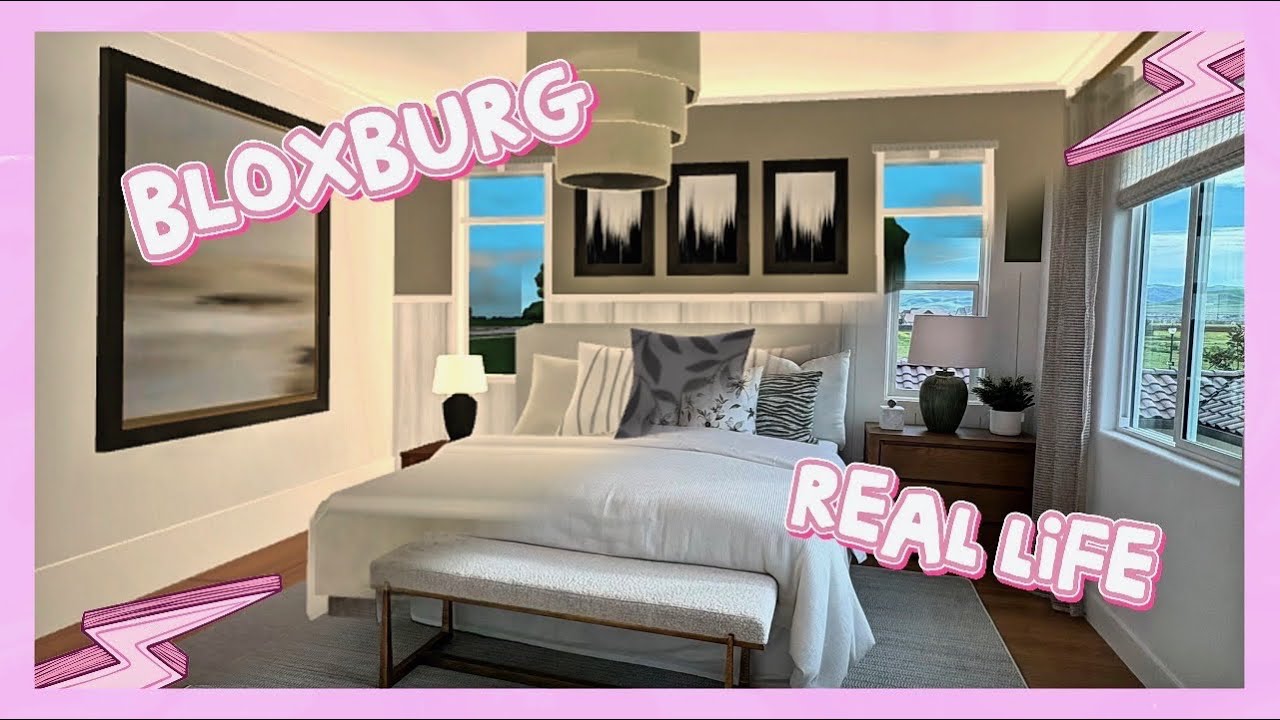 Building a real life model house on ￼BLOXBURG! *Mobile (pt.1)🛏️