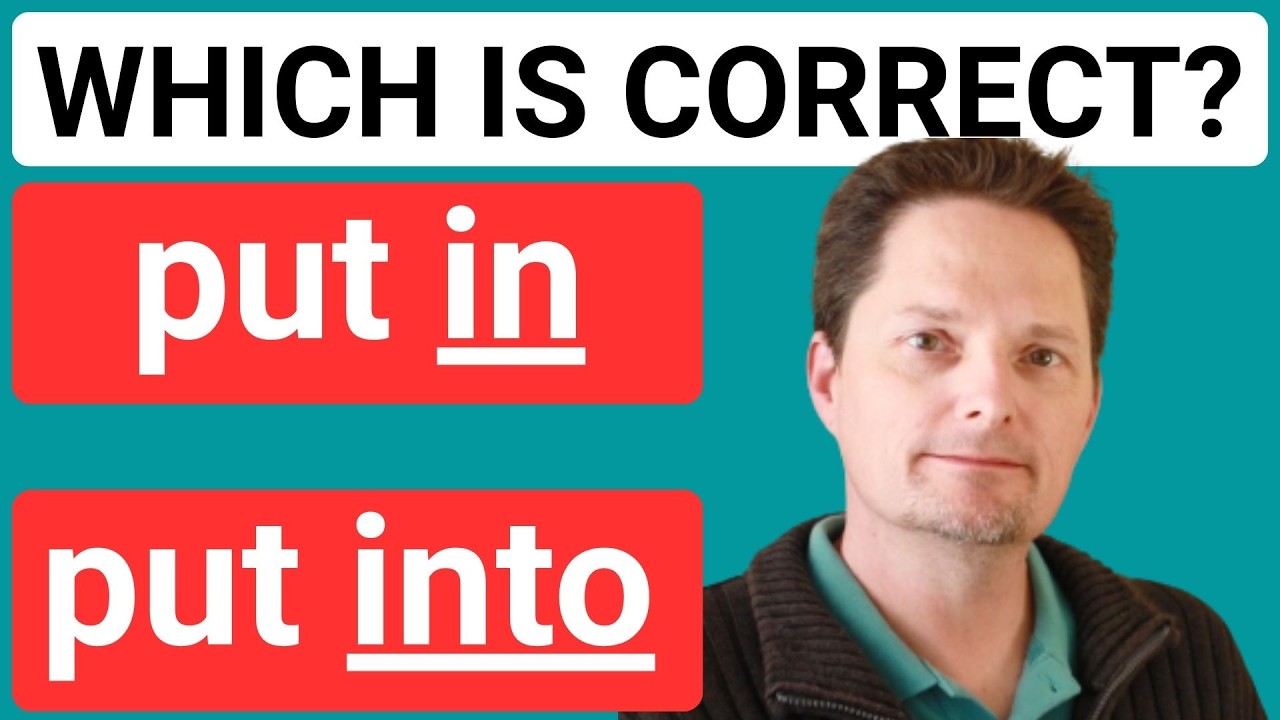 CONFUSING PREPOSITIONS, in vs. into, crash into, run into,bump into,wreck/crash,COMPREHENSIBLE INPUT
