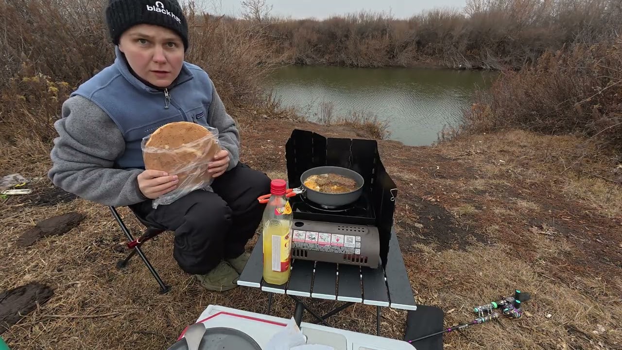 A Peaceful Morning by the Lake | Coffee, Kebab & Fishing in Kazakhstan