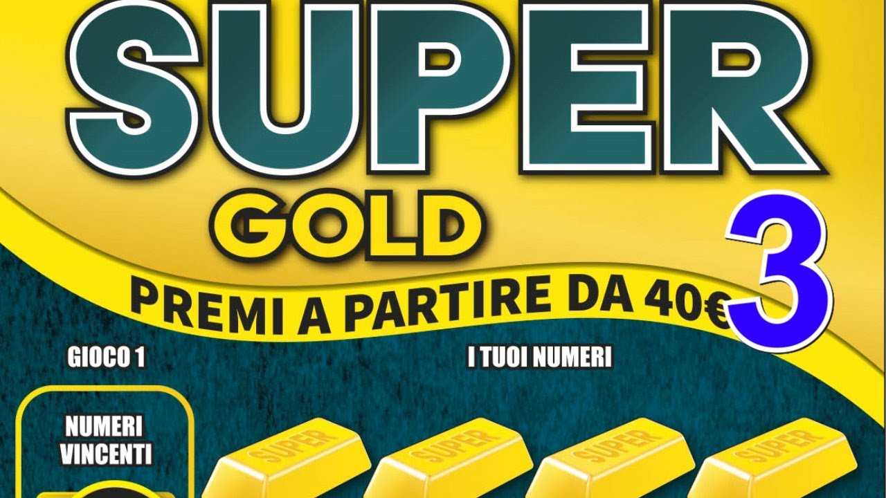 Gratta e Vinci Super Gold PACCO INTERO 3 su 3