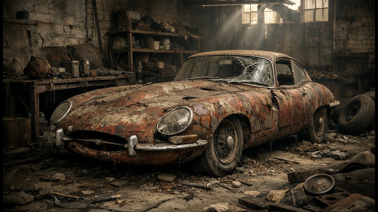 ASMR Car Restoration Full Rebuild of Jaguar E-Type Series 1 1961 from Abandoned Condition to Looking