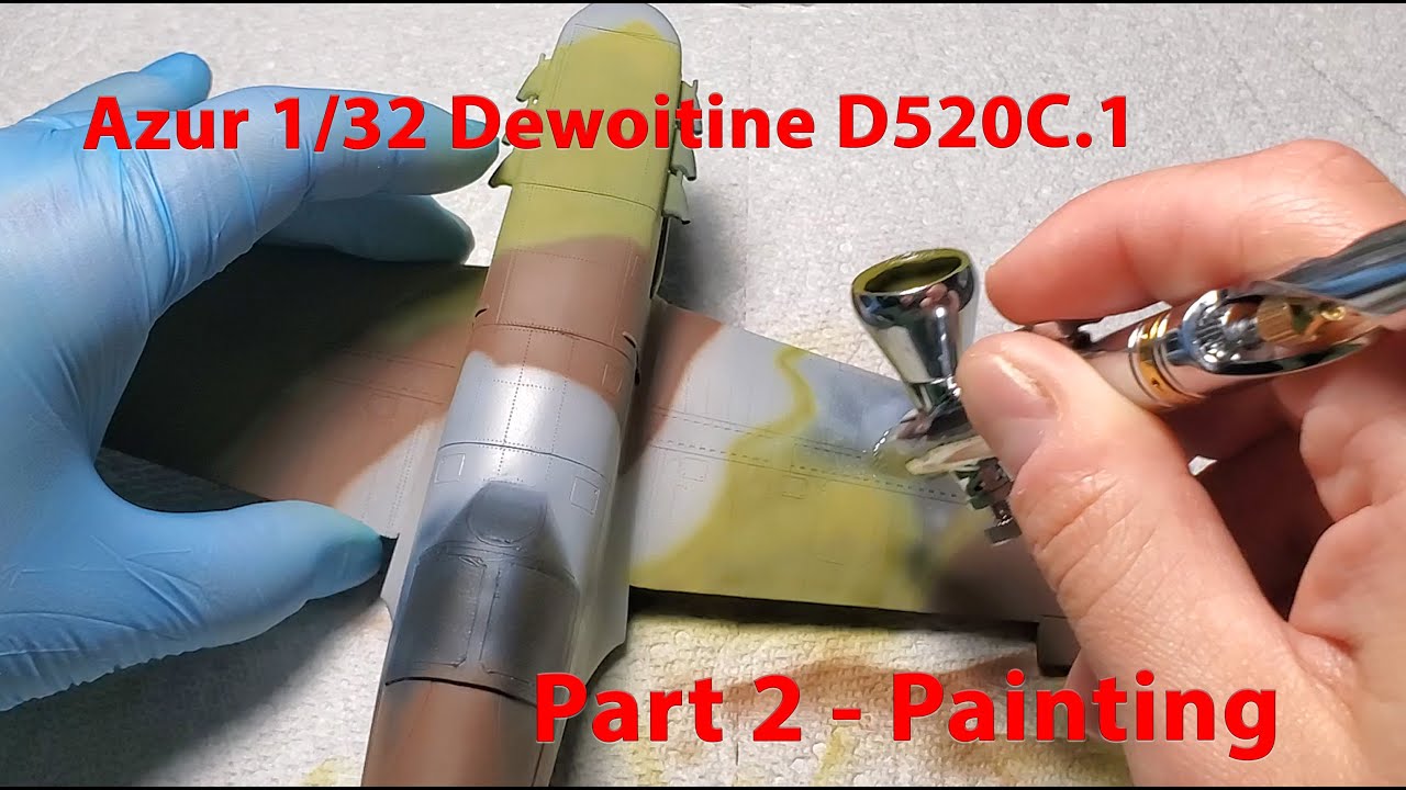 Azur 1/32 Dewoitine D.520C.1, Часть 2 - Покраска