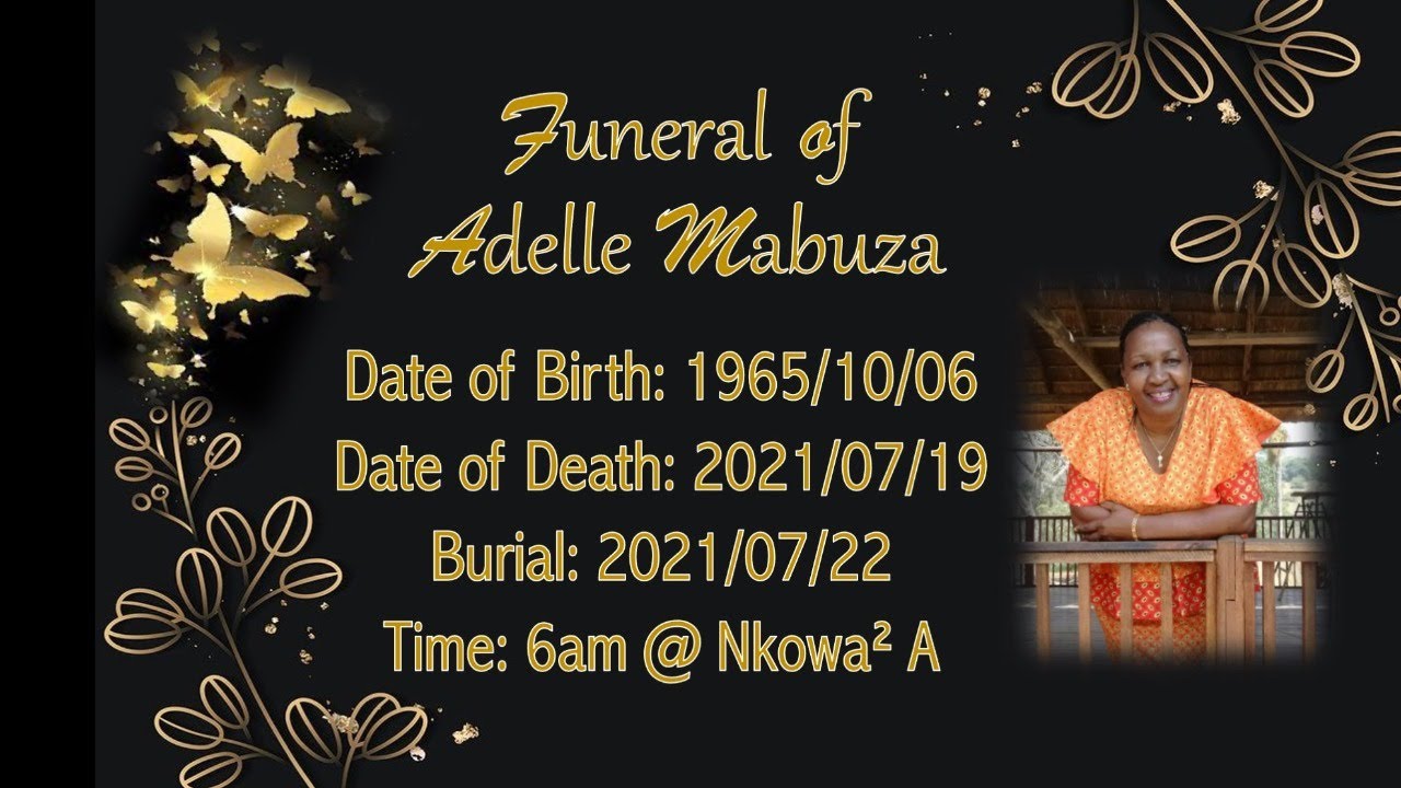 Funeral of Adelle Mabuza
