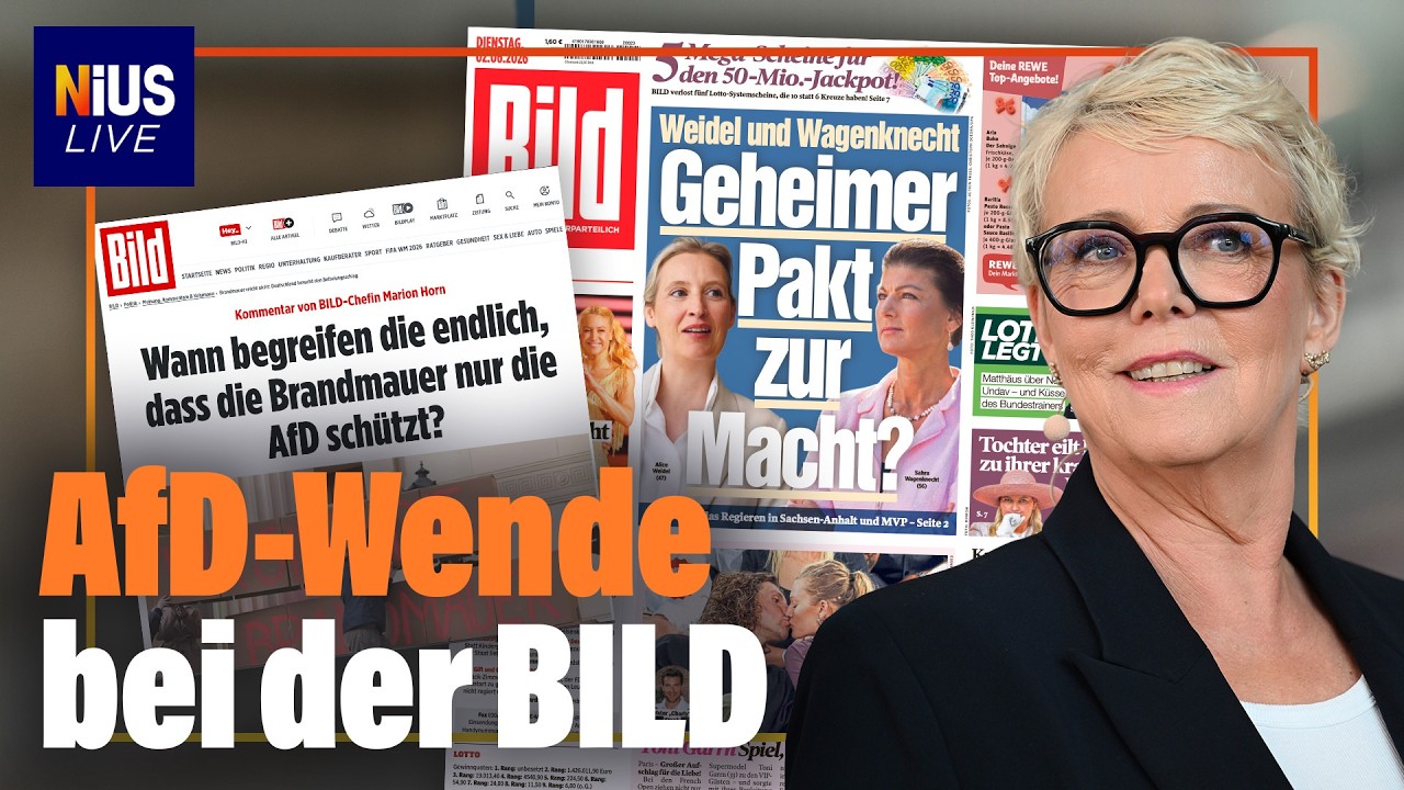Warum die BILD pl&ouml;tzlich anders &uuml;ber die AfD berichtet |&nbsp;NIUS Live