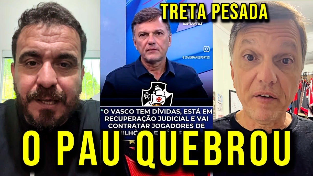 A TRETA CONTINUA ENTRE MAURO CEZAR E FUI CLEAR APÓS POLÊMICA ENVOLVENDO O VASCO E O FLAMENGO!