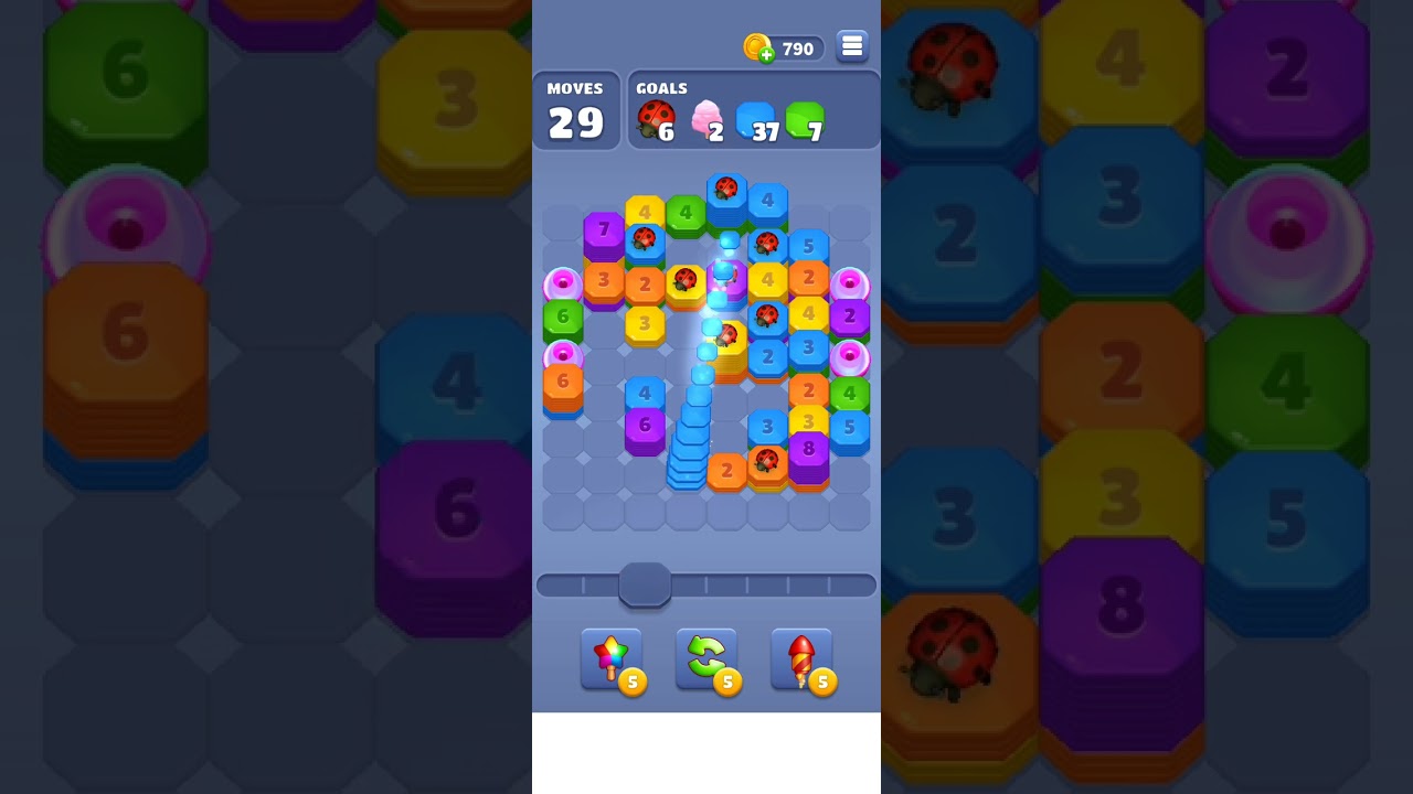 Throw Blocks Level 51 Shoot & Merge Mobile Gameplay