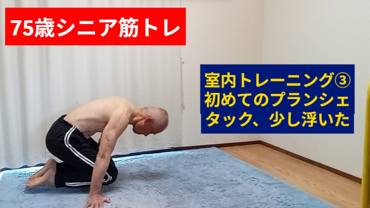 75歳シニア筋トレ：室内トレーニング③