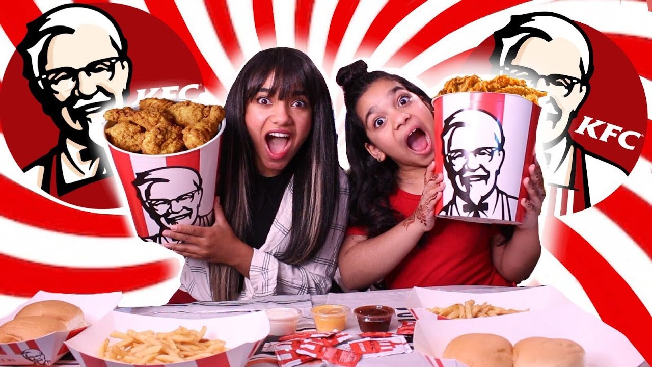 KFC challenge 🔥|😰تحدي كنتاكي مريوم ونور كان راح يغمى عليها