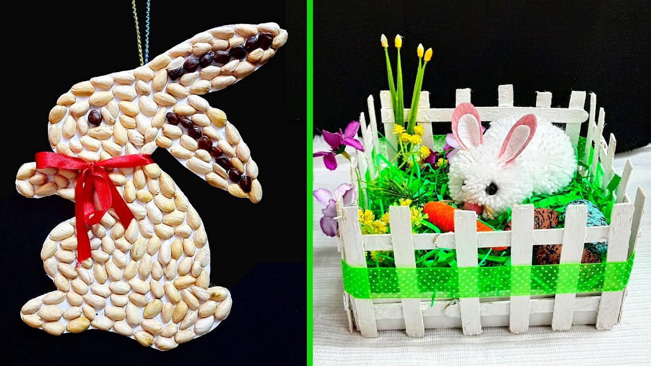 2 Easy Easter craft made with waste materials step by step at home |DIY Low budget Easter décor idea