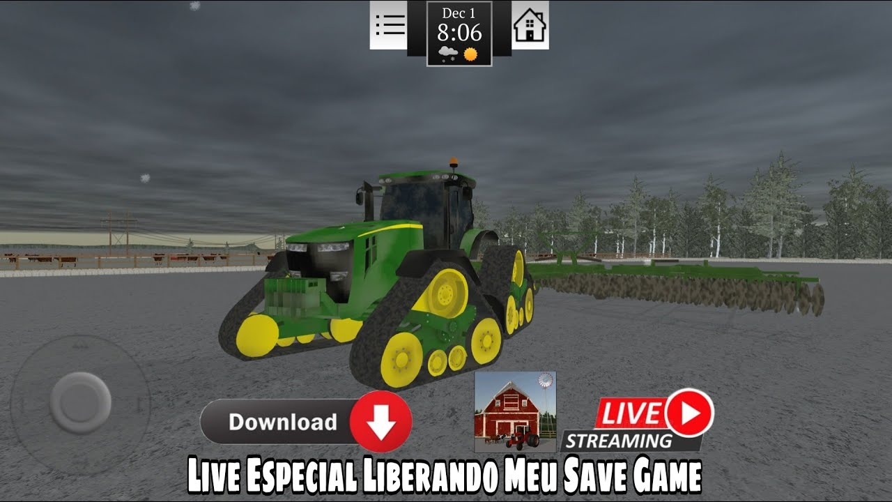 🔴Ao vivo Farming USA 2🔴 - Liberado Meu Save Game Para Download