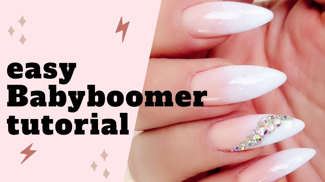 babyboomer with a makeup sponge ( gel tutorial)