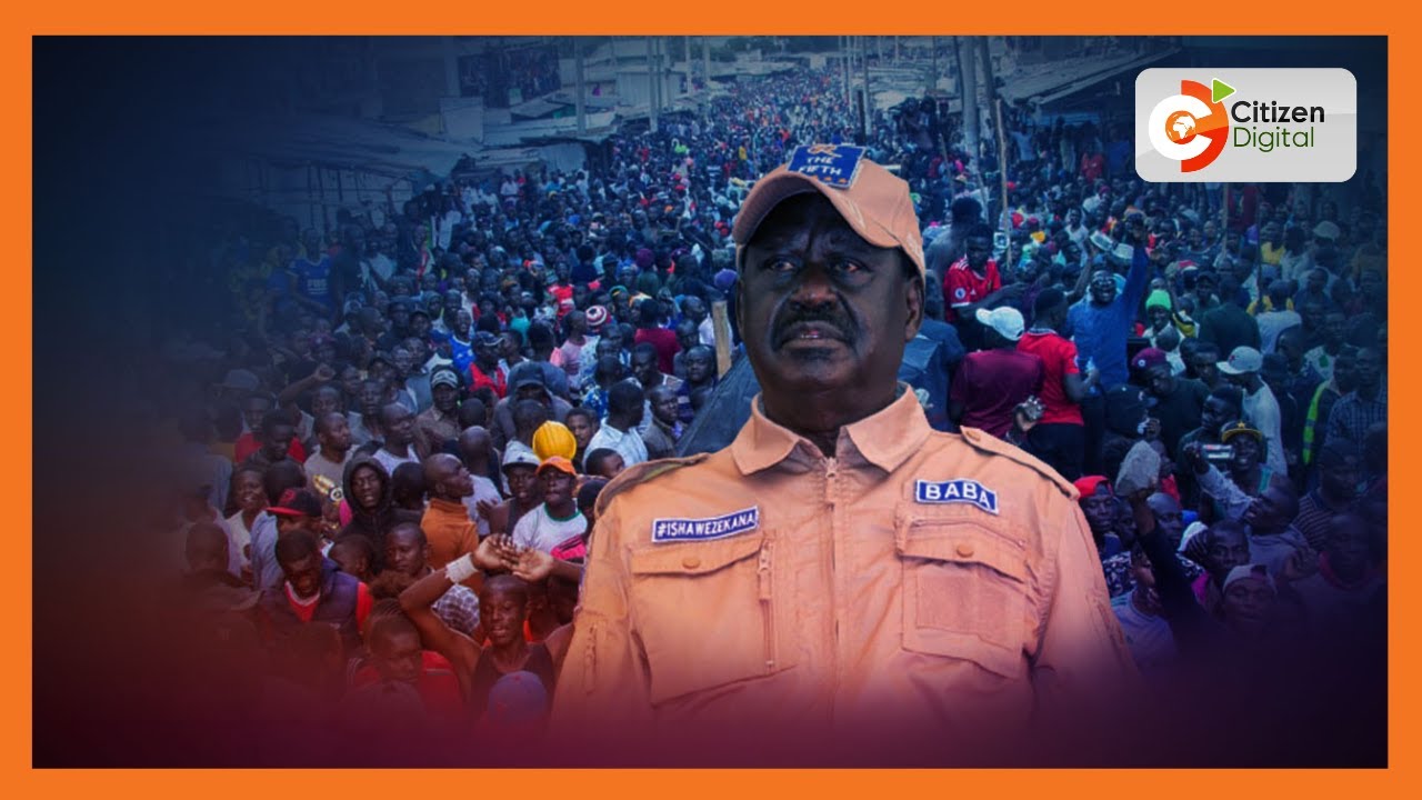 Raila Odinga leads second protest in the city