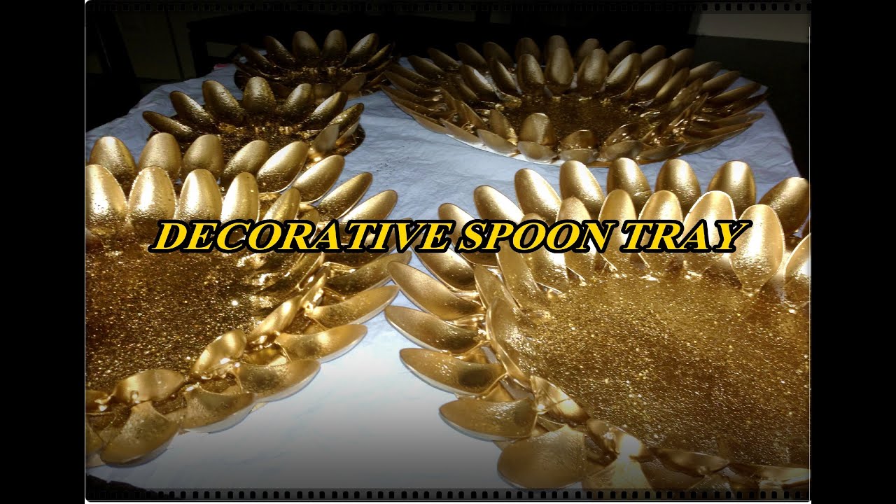 DECORATIVE SPOON TRAY  (D.I.Y)