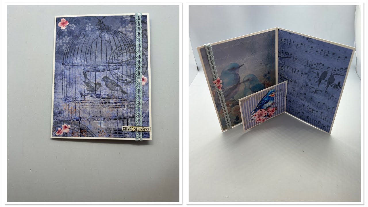 Tuto carte pop up facile … je copie evelyne 😜